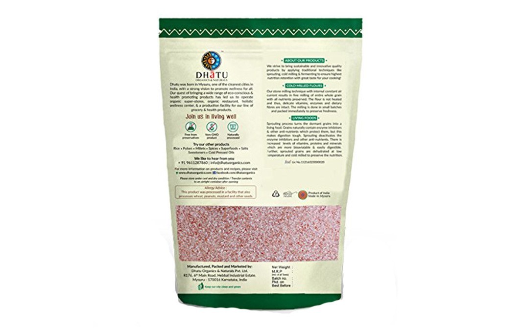 Dhatu Natural Himalayan Crystal Pink Salt   Pack  500 grams